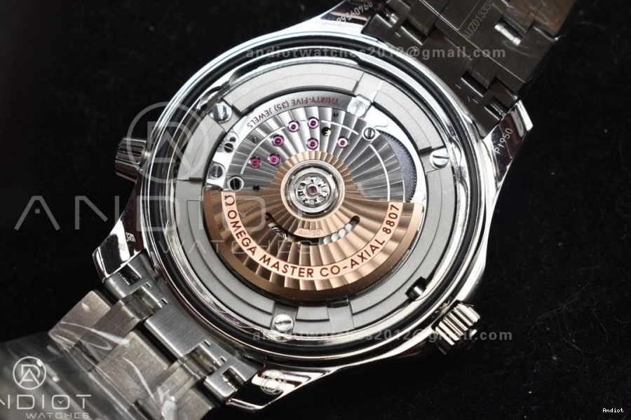 Dial A8807 VSF 300M 1:1 Edition Seamaster Platinum SS on Gray Best Bracelet 007 0405